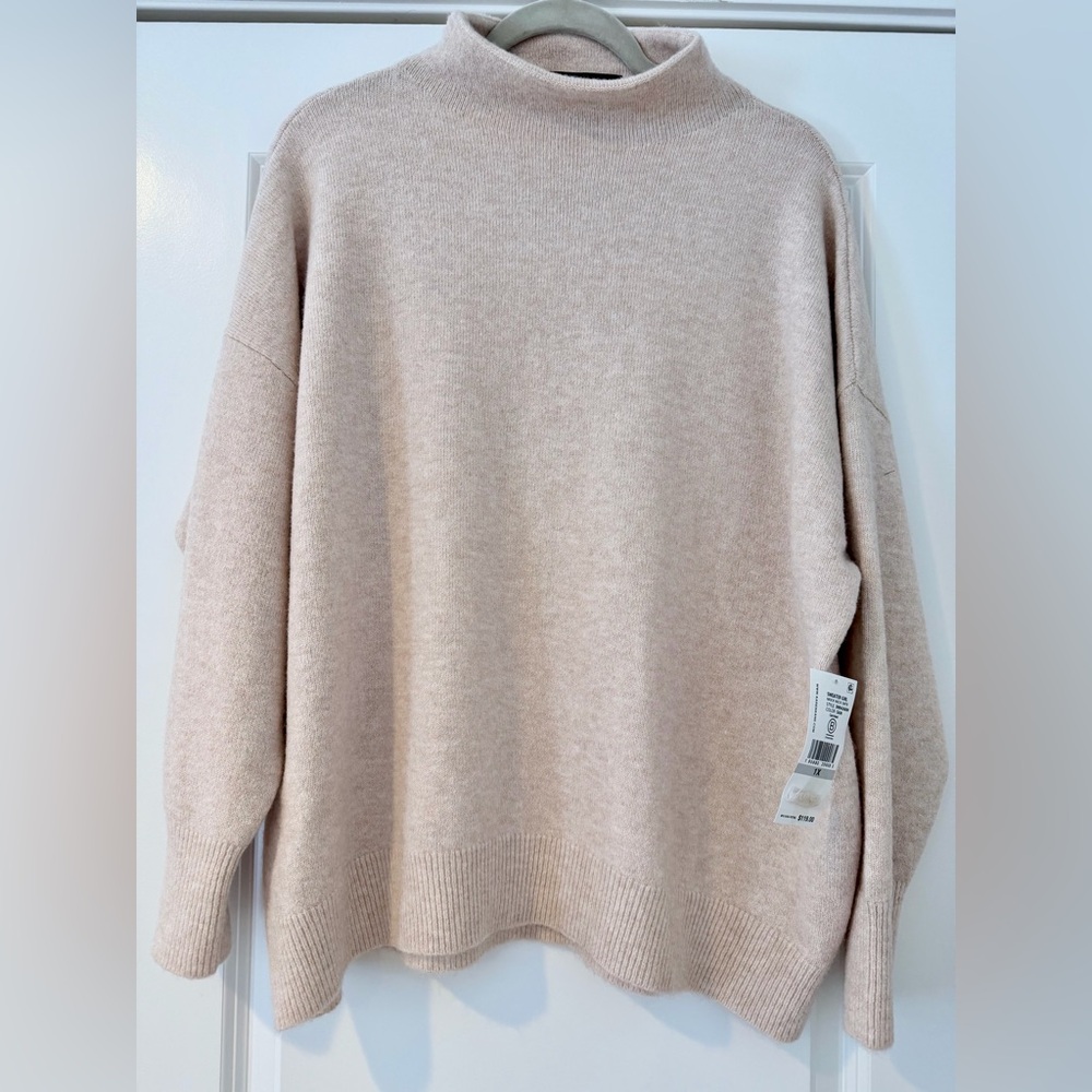 Brand New Karen Kane Soft Beige Turtleneck Sweater